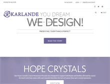 Tablet Screenshot of karlandedesigns.com